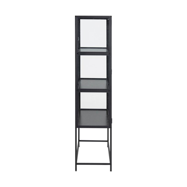 Vetrina in metallo nero 77x150 cm Seaford - Actona-image-4