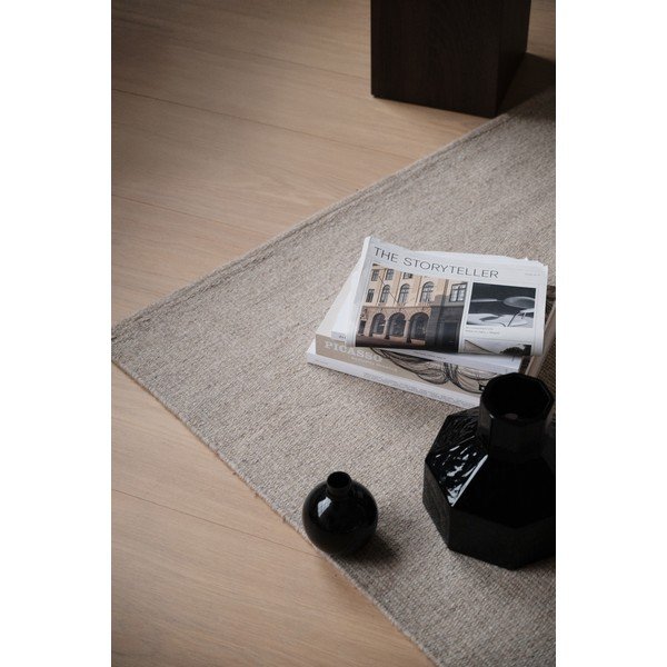 Tappeto beige in lana tessuto a mano 200x290 cm Moorfields – Rowico-image-1
