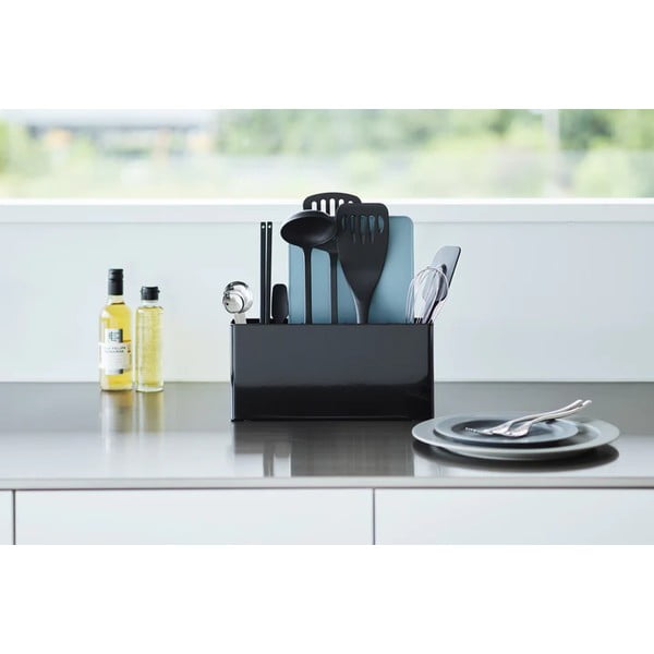 Supporto in metallo per stoviglie da cucina Tower - YAMAZAKI-image-2