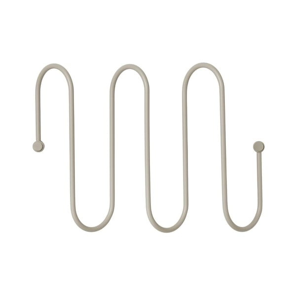 Appendiabiti da parete grigio con 3 ganci Curl - Blomus