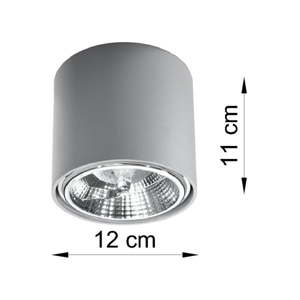 Apparecchio da soffitto grigio Luigi - Sollux-image-2