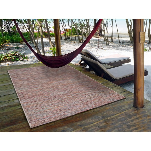 Tappeto da esterno rosso scuro , 75 x 150 cm Bliss - Universal-image-1