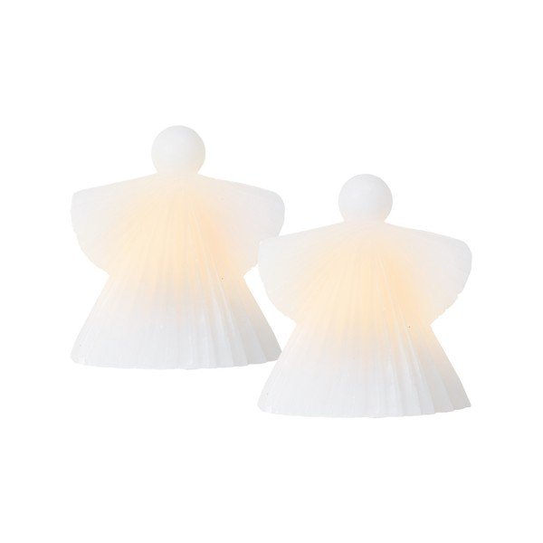 Decorazioni luminose bianche in set di 2 pezzi ø 9 cm Asta - Sirius