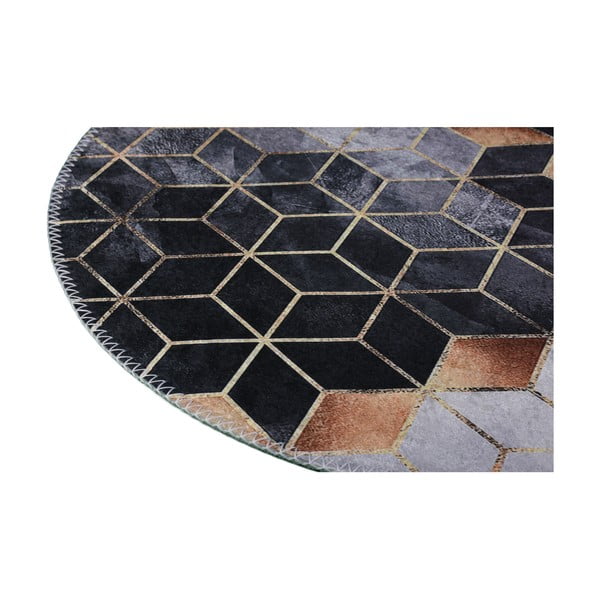 Tappeto lavabile bianco e nero 120x180 cm - Vitaus-image-2