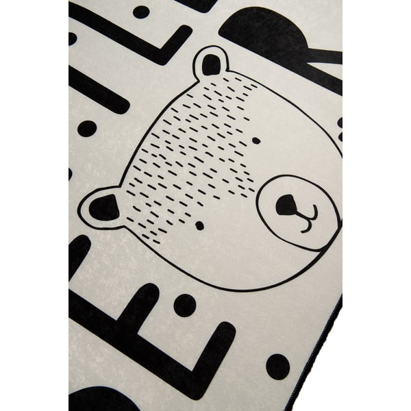 Tappeto antiscivolo per bambini bianco e nero , 100 x 160 cm Little Bear - Conceptum Hypnose-image-1