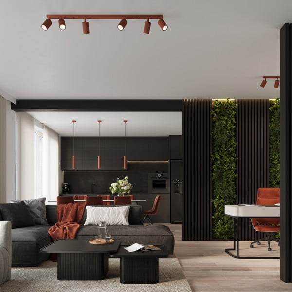 Faretto color mattone 6,5x117 cm Gleam – Sollux-image-1