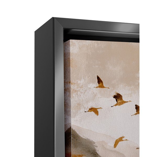 Dipinto stampato con cornice inclusa 60x80 cm Golden Peaks II – Styler-image-2
