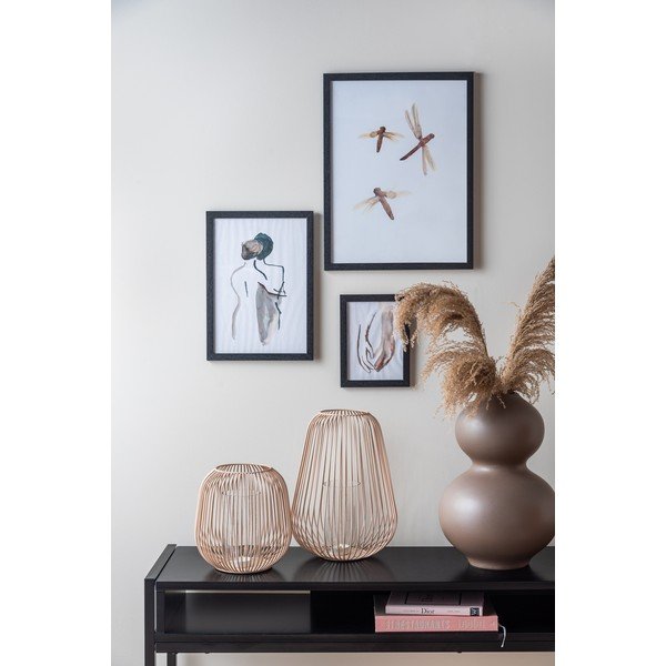 Lanterna da tavolo marrone chiaro Lanterna, altezza 21 cm - PT LIVING-image-1