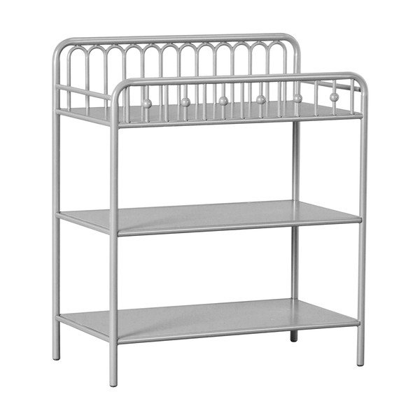 Ripiano alto grigio chiaro in metallo con fasciatoio 87x102 cm Monarch Hill - Støraa