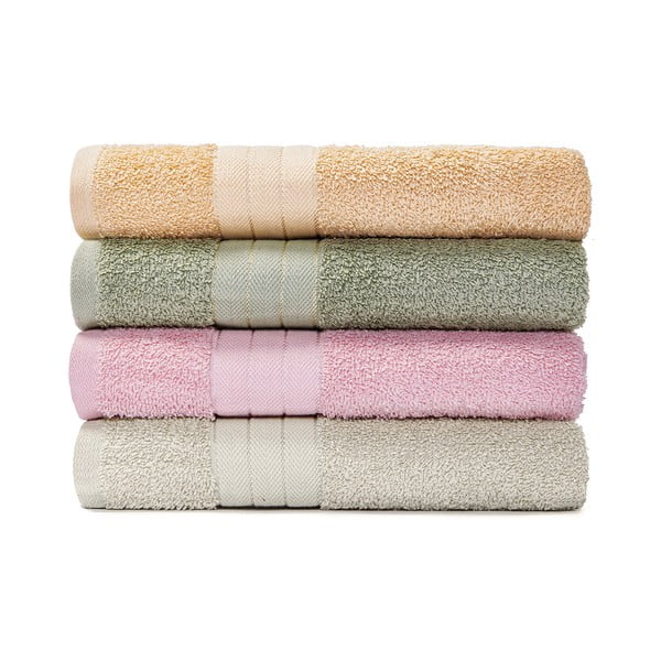 Set di 4 asciugamani in cotone, 50 x 100 cm Portofino - Bonami Selection