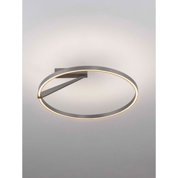 Plafoniera LED argentata in alluminio con intensità regolabile Tilia – Nova Luce-image-2