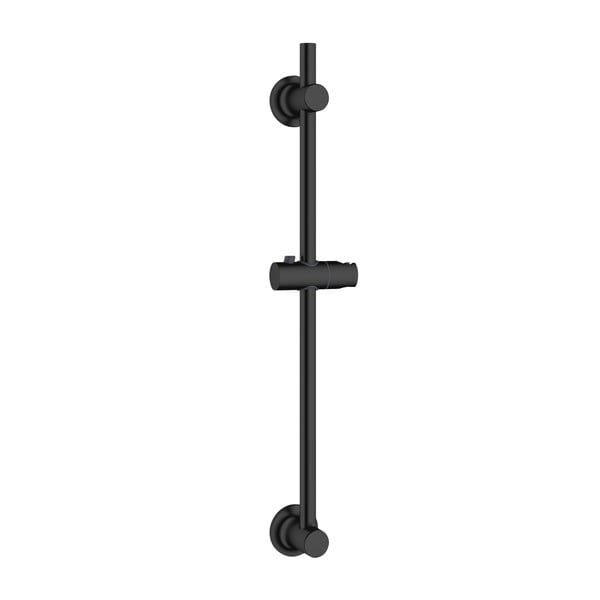 Barra doccia autoportante in acciaio inox nero 70 cm - Wenko