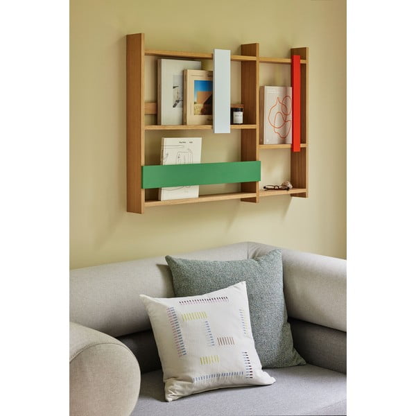 Scaffale a castello in rovere decorato in colore naturale 110 cm Arki - Hübsch-image-1