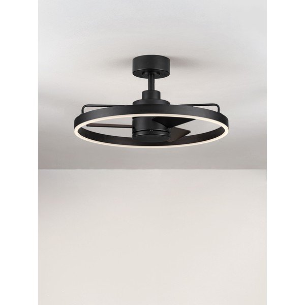 Plafoniera LED nera opaca in metallo con intensità regolabile Lunair – Nova Luce-image-4