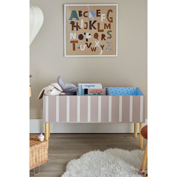 Libreria per bambini beige 90x50x30 cm Salam – Bloomingville Mini-image-2