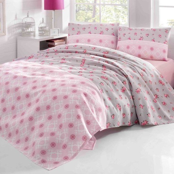 Povlečení Aran Clasy Rita Pink, 200 x 230 cm-image-1