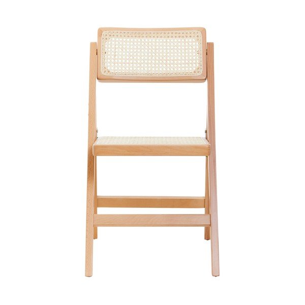 Sedia da pranzo di colore naturale in faggio massiccio Cebu – Premier Housewares-image-2