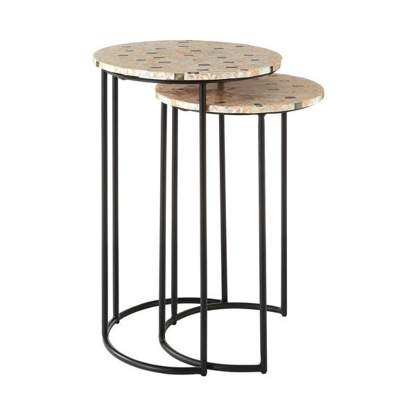 Set di tavolini rotondi 2 pz ø 38 cm Halle – Premier Housewares-image-3