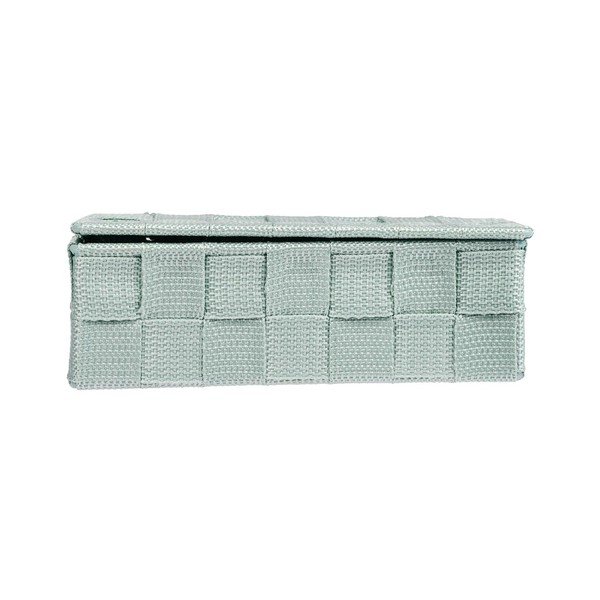 Světle zelený koupelnový organizér Wenko Adria Mini With Lid-image-1