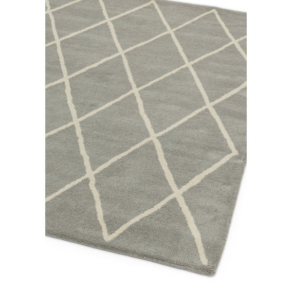 Tappeto in lana grigio tessuto a mano 200x290 cm Albany - Asiatic Carpets-image-1