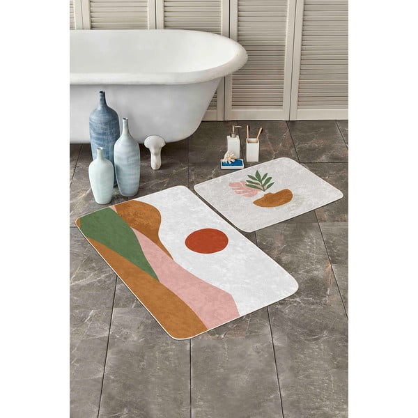 Tappetini da bagno in set da 2 100x60 cm - Minimalist Home World-image-3