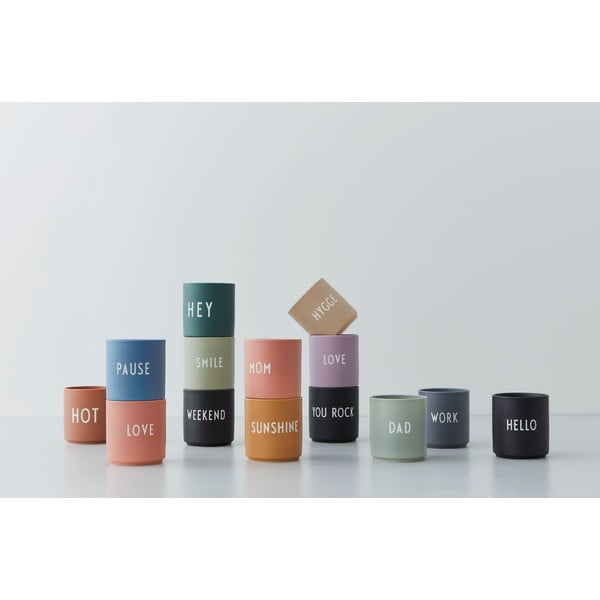 Tazza in porcellana nera 300 ml Weekend - Design Letters-image-4