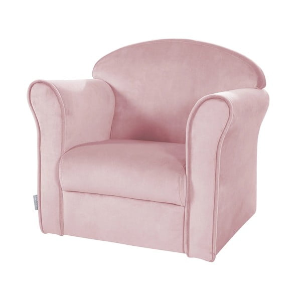 Sedia per bambini in velluto rosa chiaro Lil Sofa - Roba