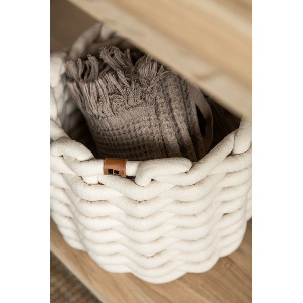 Cesto in tessuto ø 21x17 cm Peach Skin Round S – Bigso-image-3