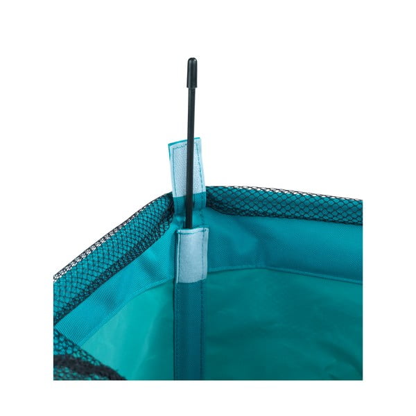 Cesto portabiancheria Quadro petrol blu, 79,2 l - Wenko-image-1