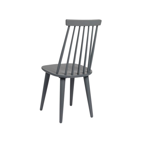 Sedia da pranzo in legno di gomma grigio Lotta - Rowico-image-4