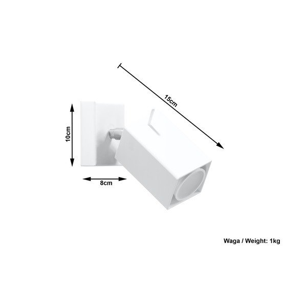 Lampada da parete bianca Toscana - Sollux-image-4