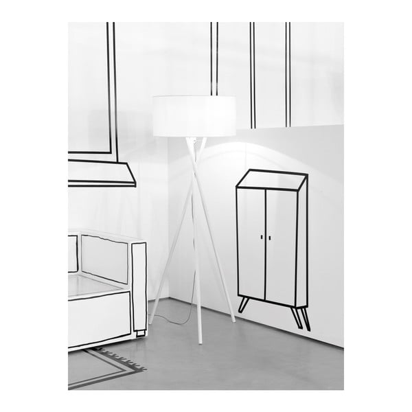 Lampada da terra bianca (altezza 175 cm) Hampton - it's about RoMi-image-1