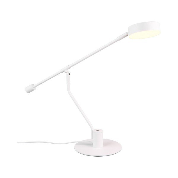 Lampada da tavolo LED bianco opaco con struttura flessibile (altezza totale 64 cm) Manduro – Trio