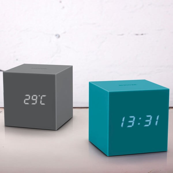 Sveglia a LED grigia Gravity Cube Gravity Cube Click - Gingko-image-1