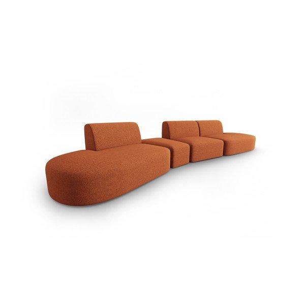 Divano arancione 412 cm Shane - Micadoni Home-image-2