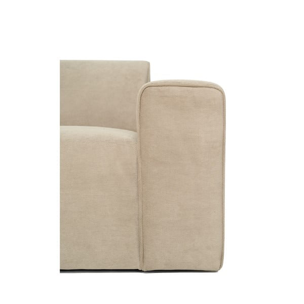 Modulo divano in velluto a coste beige (angolo destro) Sting - Scandic-image-4