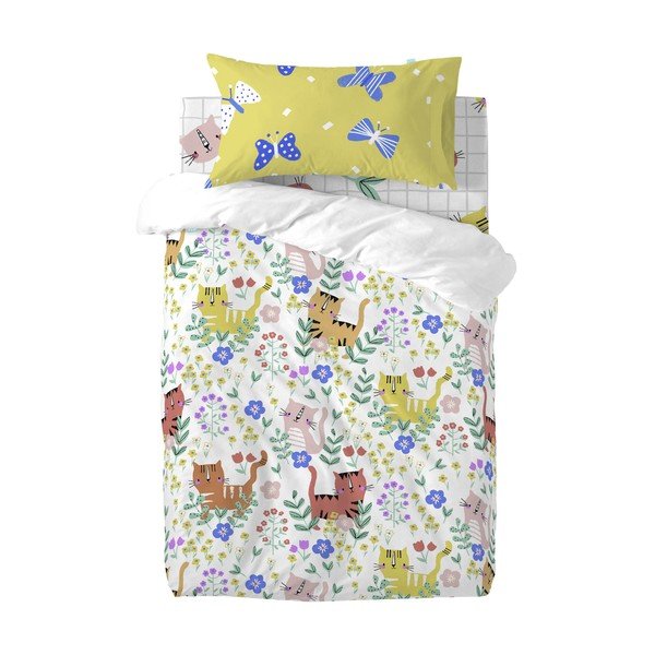 Lenzuolo di cotone per bambini, 70 x 140 cm Meow - Moshi Moshi-image-2