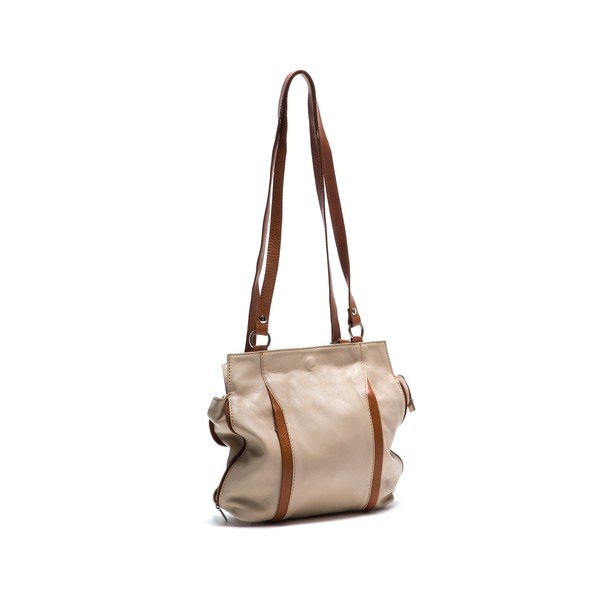 Kožená kabelka Anna Luchini 2139 Beige-image-1