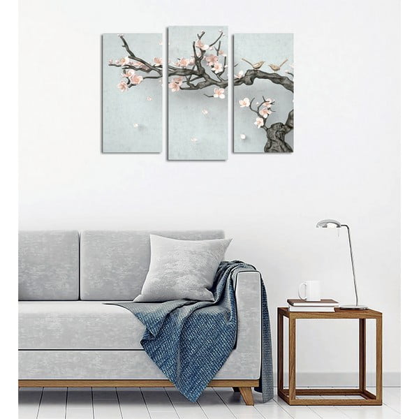 Dipinti in set da 3 pezzi Sakura - Wallity-image-1