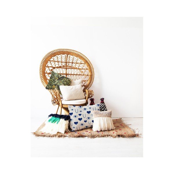 Federa reversibile con lino Banana Palm, 45 x 45 cm - Madre Selva-image-1
