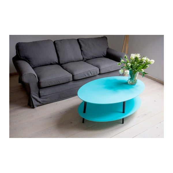 Tavolino bianco con base ribassata OVO Ovo - Ragaba-image-2