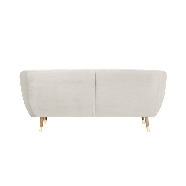 Divano in velluto crema , 188 cm Benito - Mazzini Sofas-image-4