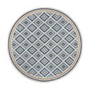 Tappeto da interno e esterno rotondo giallo e blu ø 160 cm Zia Trellis – Flair Rugs