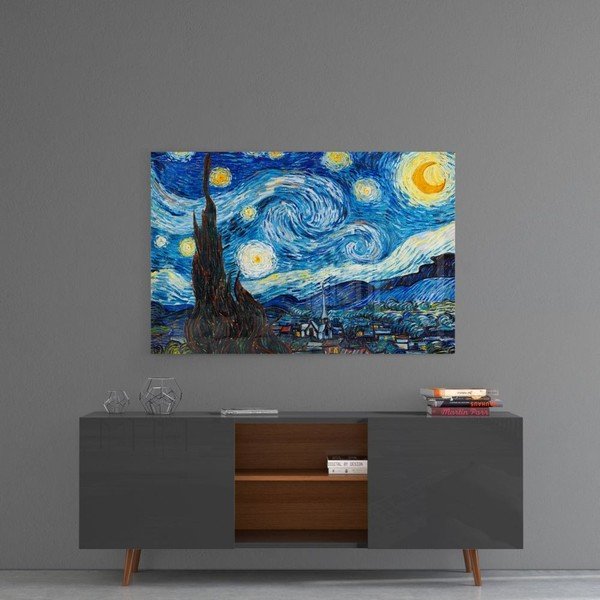 Pittura su vetro del cielo notturno - Insigne-image-1