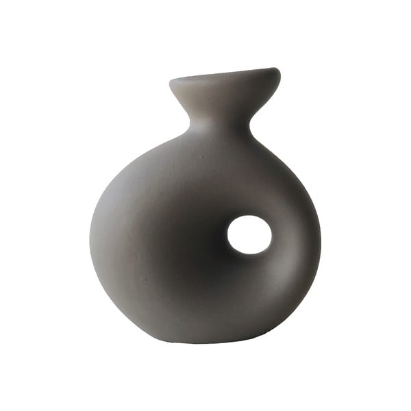 Vaso in ceramica grigio/marrone Delta - Rulina
