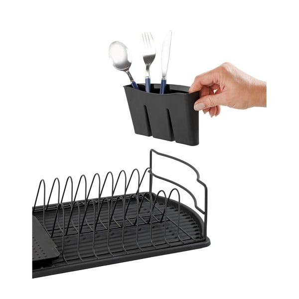 Scolapiatti nero a goccia Basic - Wenko-image-4