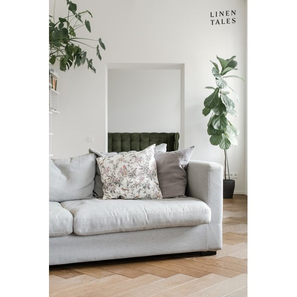 Federa di lino grigio cenere , 45 x 45 cm Ash - Linen Tales-image-1