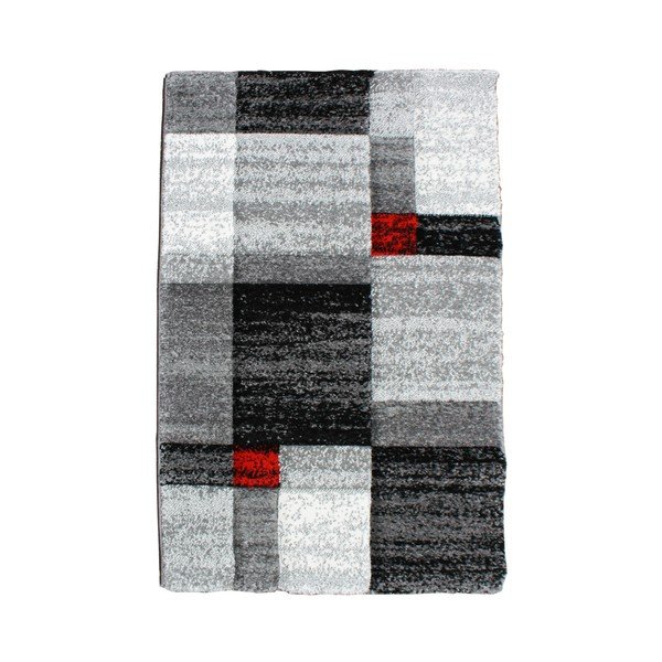 Tappeto grigio Scacchi, 160 x 230 cm - Tomasucci