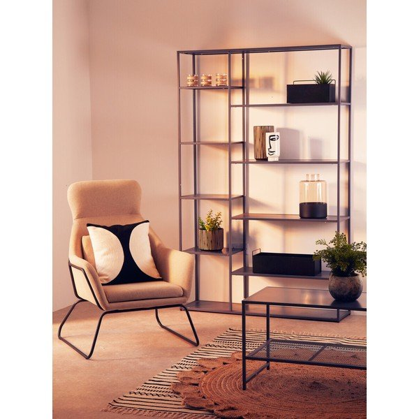 Scaffale grigio in acciaio 120x188x30 cm Acero – Premier Housewares-image-1