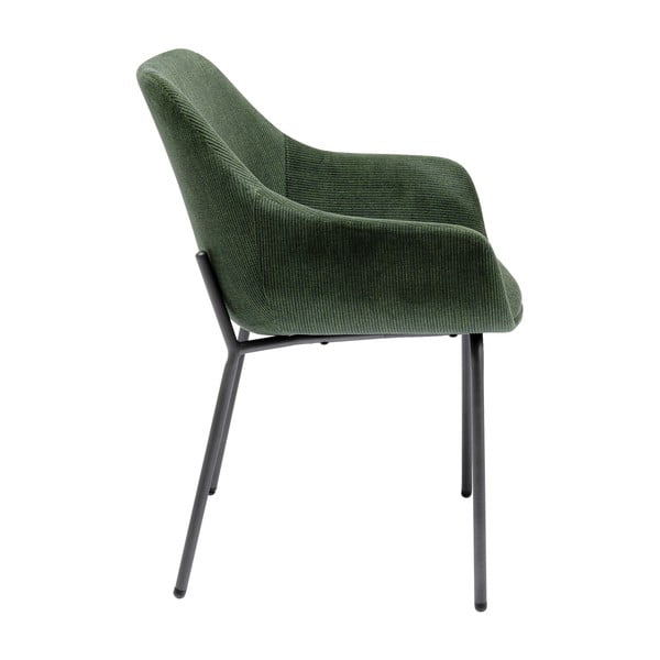 Set di 2 sedie in velluto verde con braccioli Avignon - Kare Design-image-3